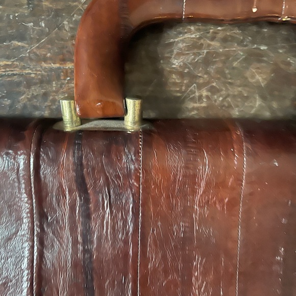 Vintage eelskin briefcase - Picture 6 of 9